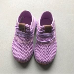 Purple new balance sneakers